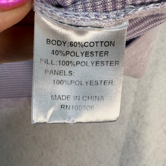 Peter Millar Navy Purple Quilted Hybrid Full Zip Vest Womens L Golf Athleisure - Picture 5 of 6